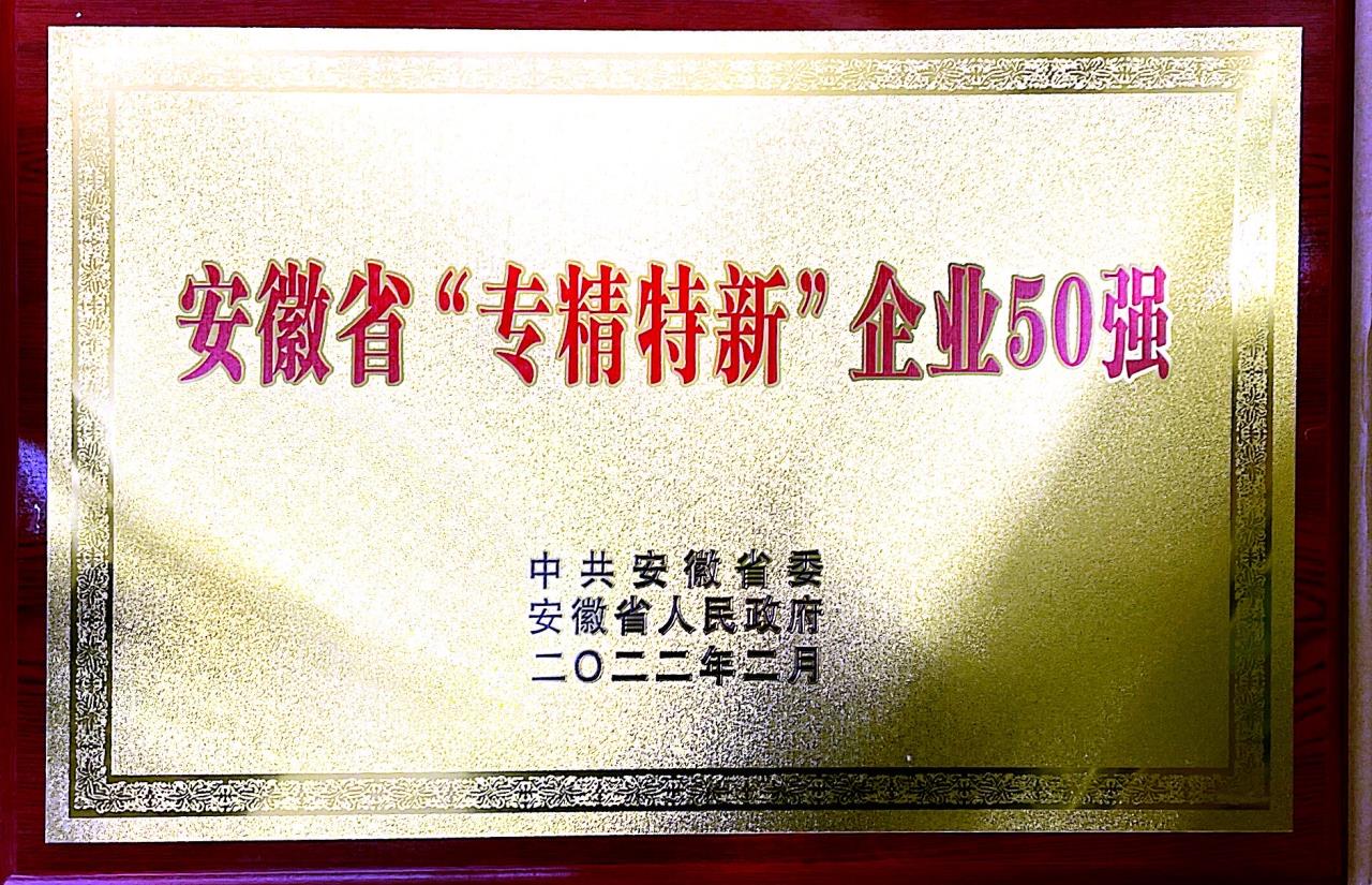 安徽省“专精特新”企业50强（2）